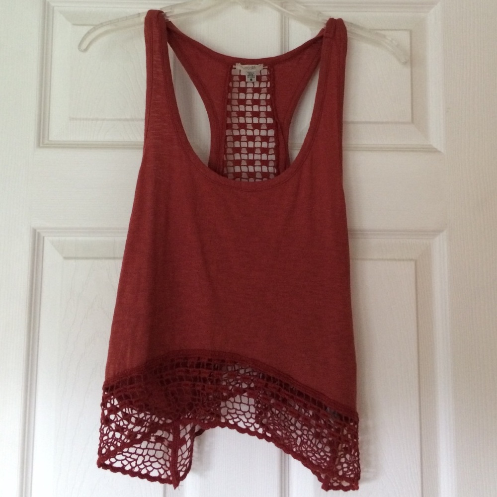 UO Ecote Crochet Crop Top